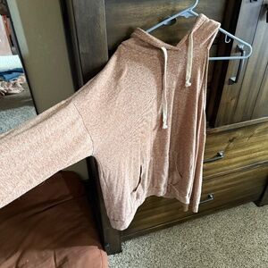 Fun cut-out shoulder hoodie